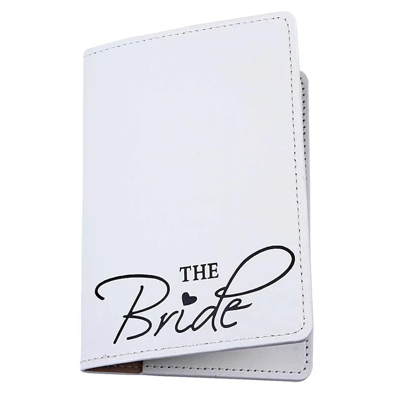 The Bride& Groom Travel Accessories Women Men Passport Holder PU High Quanlity Travel Cover on the Passport Girl Passport Cover