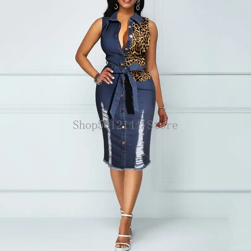 african jeans dress