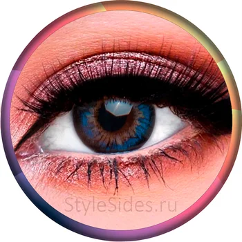 

Контактные линзы, ярко-голубые