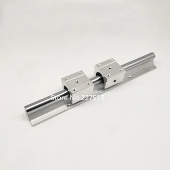 

1pcs SBR10 L 500mm linear rail support with 2pcs SBR10UU linear guide auminum bearing sliding block cnc parts