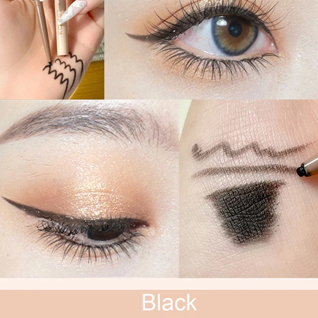 Fekete Folyékony Szemceruza Szem Smink Szuper Vízálló Tartós Szembélés Könnyen Viselhető Kozmetikai Eszközök Mokka Barna - Image 3