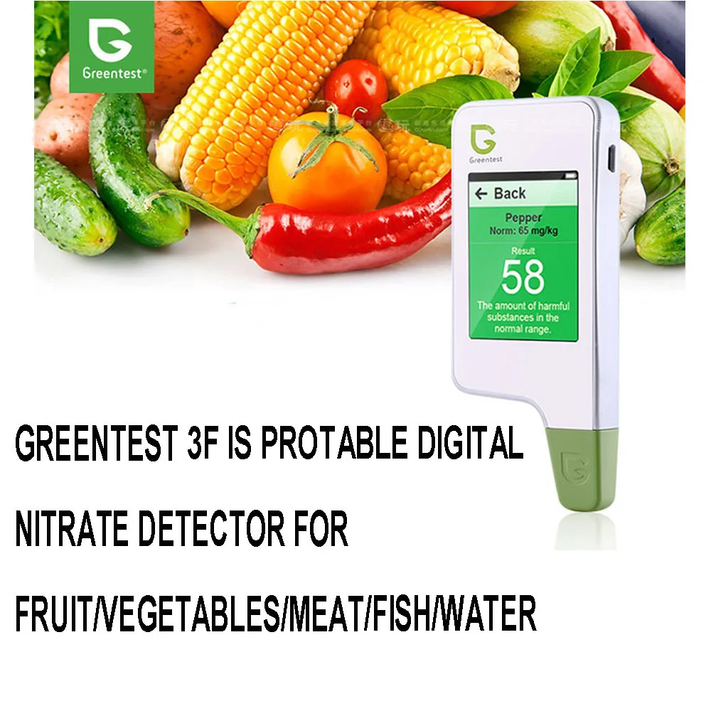 

Greentest 3F 3in 1 Water Hardness Nitrate Tester Analyzer Test Dietary Nitrates in Food Fruit/Vegetables/Meat/Fishes