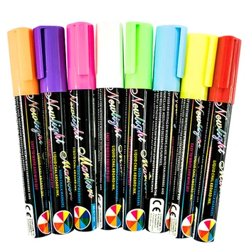 

8 Colors/box Marker Pen Set Office Art Painting Student Non Toxic Highlighter Graffiti Colorful Odor-free Liquid Chalk Write