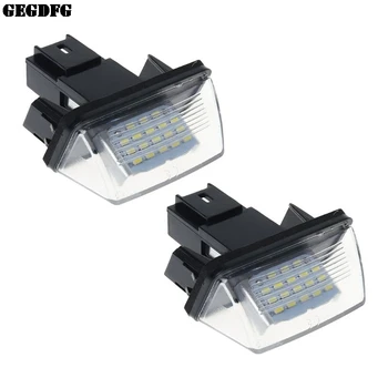 

1 Pair 18 LED License Number Plate Lights Lamp For Peugeot 206 207 307 308 406 Citroen C3/C4/C5/C6