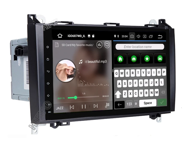 Best IPS New 9" Android 9.0 Car Stereo Head Unit GPS auto Radio For Mercedes Benz B200 W169 A160 Viano Vito 3G WIFI Touch Screen 10