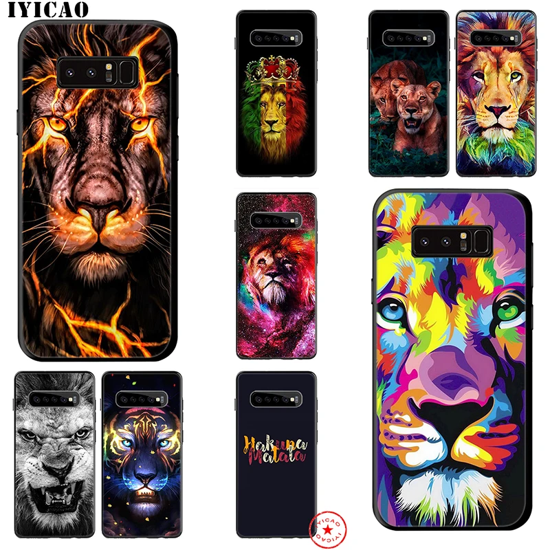 IYICAO Lion Alpha Мужской мягкий чехол для samsung Galaxy S10e S10 S9 S8 Note 8 9 10 Plus S6 S7 Edge TPU |