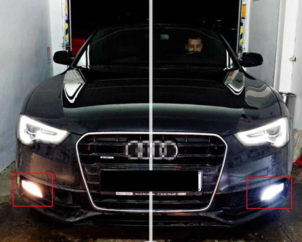 2x Canbus 6000k белый 8000лм H8 Led DRL Для Audi A5 B8 FL/B8.5