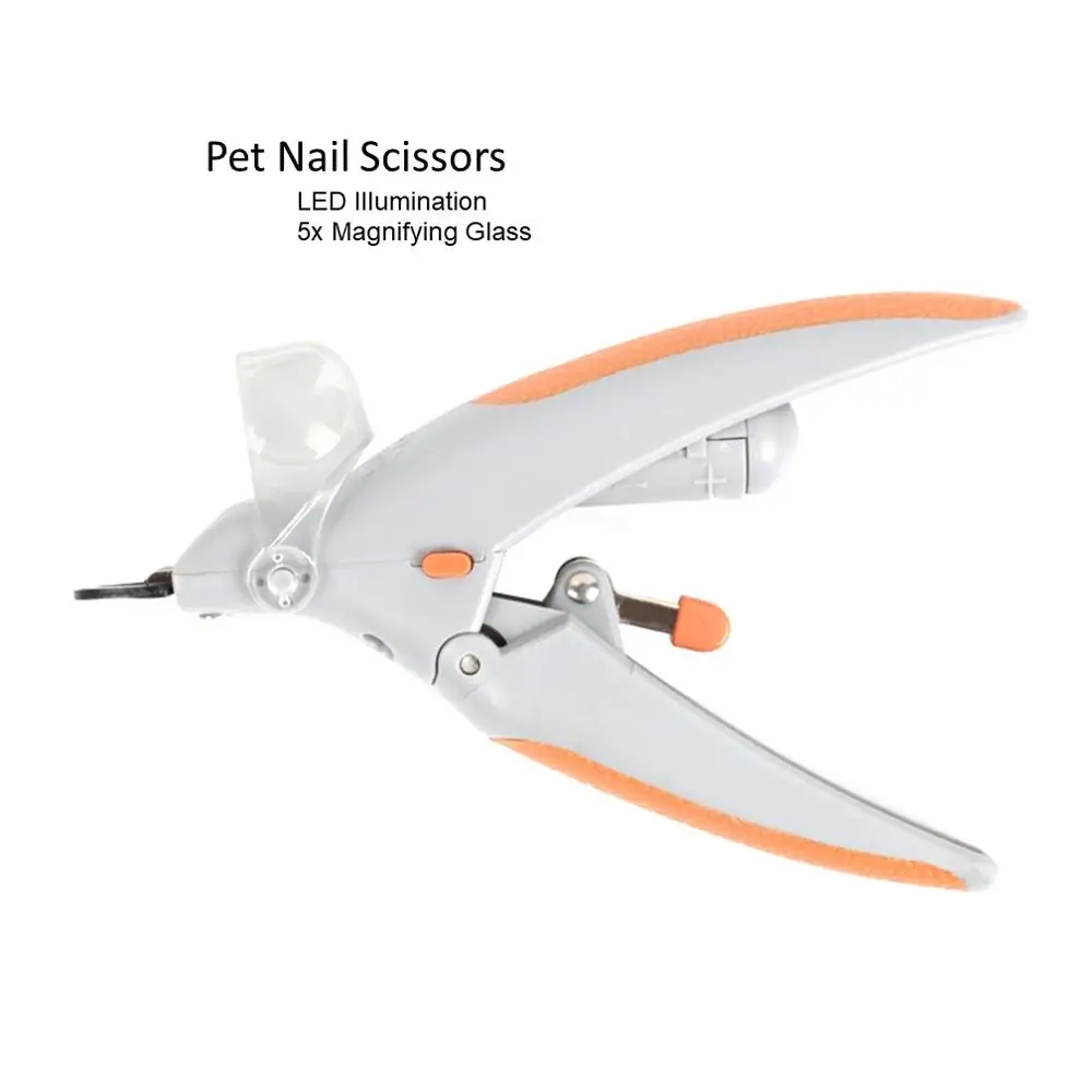 VIPET 5X Zoom out LED Pet Nail Scissors Clippers Grinders with Pet Care