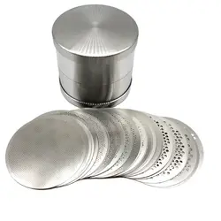 Stainless Steel Diamond Sorting Sieves 80mm Sort Gemstones Pearls Jewelry Tools 75 Pcs/Set