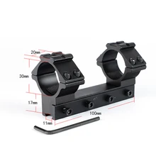 10 см высокий профиль 11 мм ласточкин хвост. 22 Airgun 30 мм кольца с фиксатор 20 мм рельс для тактическая, для охоты, для ружья прицела