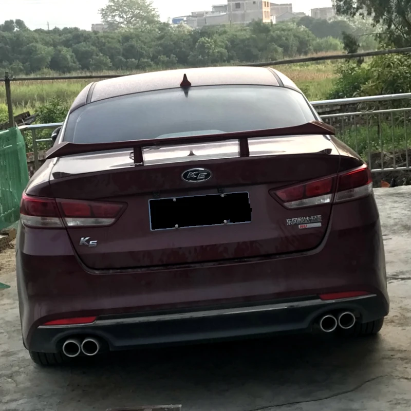 Universial СЕДАН задний багажник спойлер для Kia K5 Optima ABS Материал Неокрашенный Грунтовка заднего крыла автомобиля спойлер