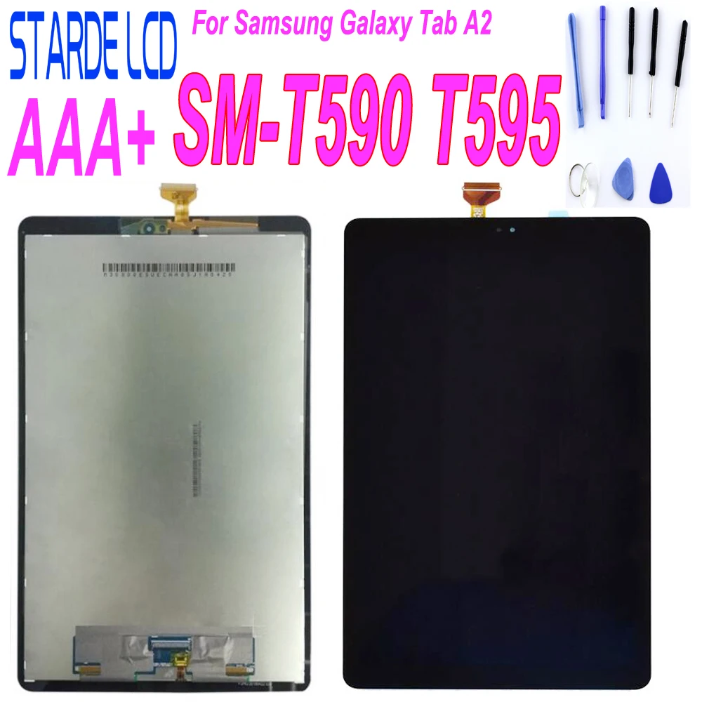 STARDE Замена ЖК-дисплея для Samsung Galaxy Tab A2 SM-T590 T595 ЖК-дисплей Сенсорная панель дигитайзер сборка 10,1"