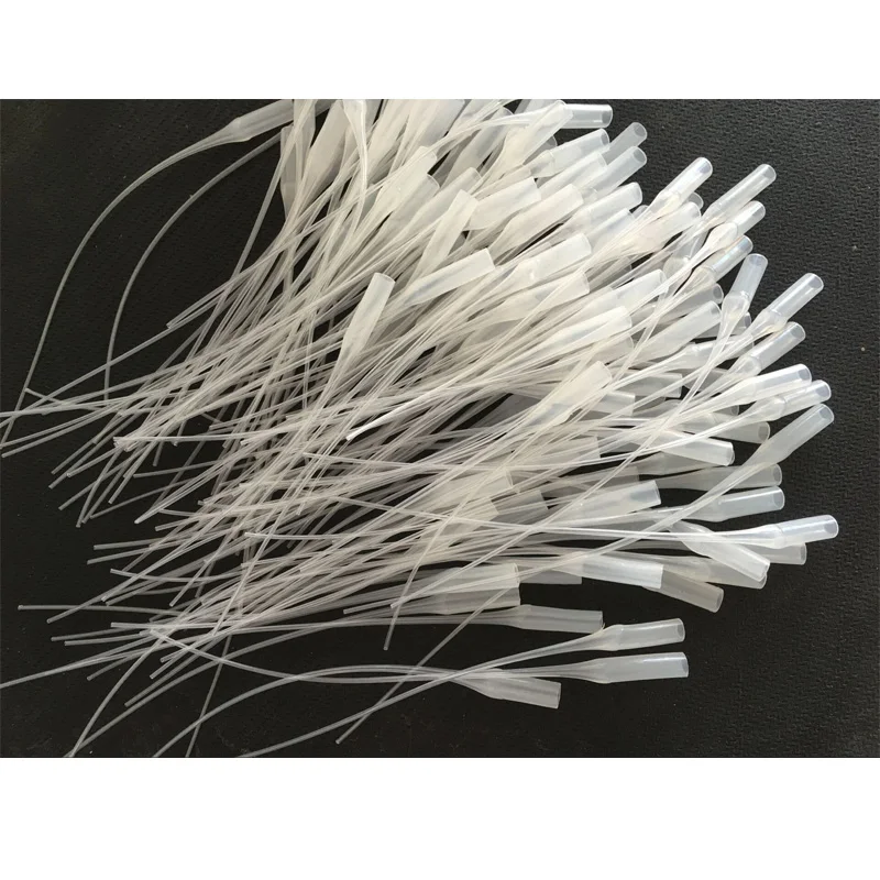50pcs 502 instant Super glue dropping tube Nozzle liquid glue Adhesive tool Needle Tube Bottle Cap Catheter Dropper