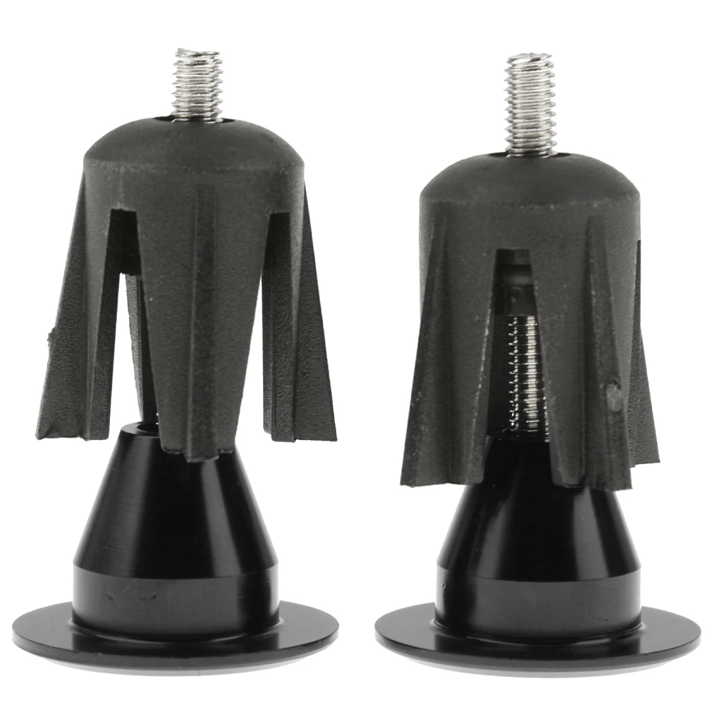 Colorful Aluminum Bike Bicycle Cycling Handlebar Grips Handle Bar Cap End Plugs - One Pair - Black/Red/Gold/Blue/Green