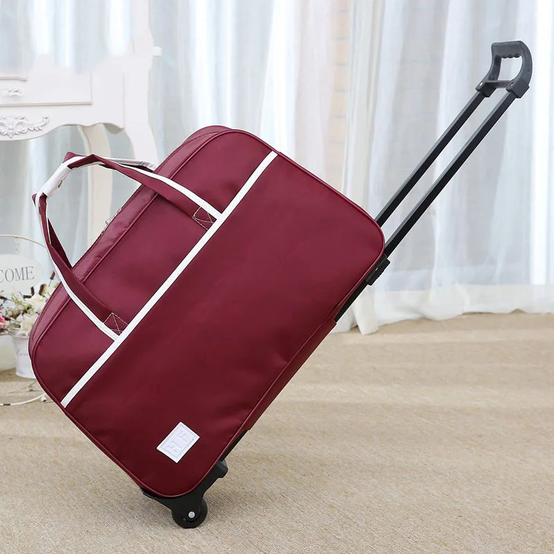 Водонепроницаемые чемоданы и дорожные сумки для переноски багажа чемодан на колесиках багаж на колесиках для мужчин и женщин Дорожная сумка на колесиках - Цвет: 4
