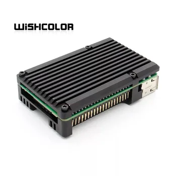 

For Raspberry Pi 4B Case Aluminum Alloy Shell Heat Sink DIY Unfinished (Without Fan)