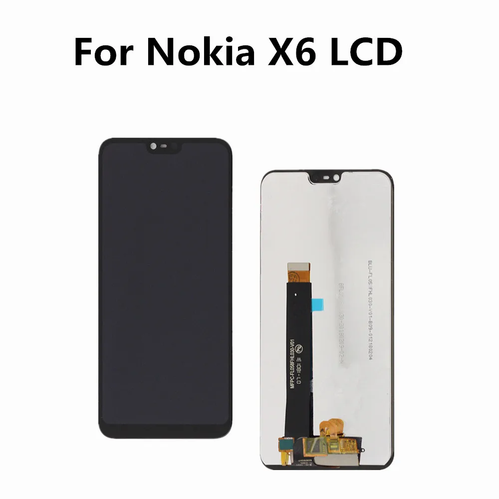 

Original Display For Nokia X6 LCD Screen For Nokia X6 LCD Display Touch Screen Digitizer For Nokia 6.1 Plus LCD Replacement