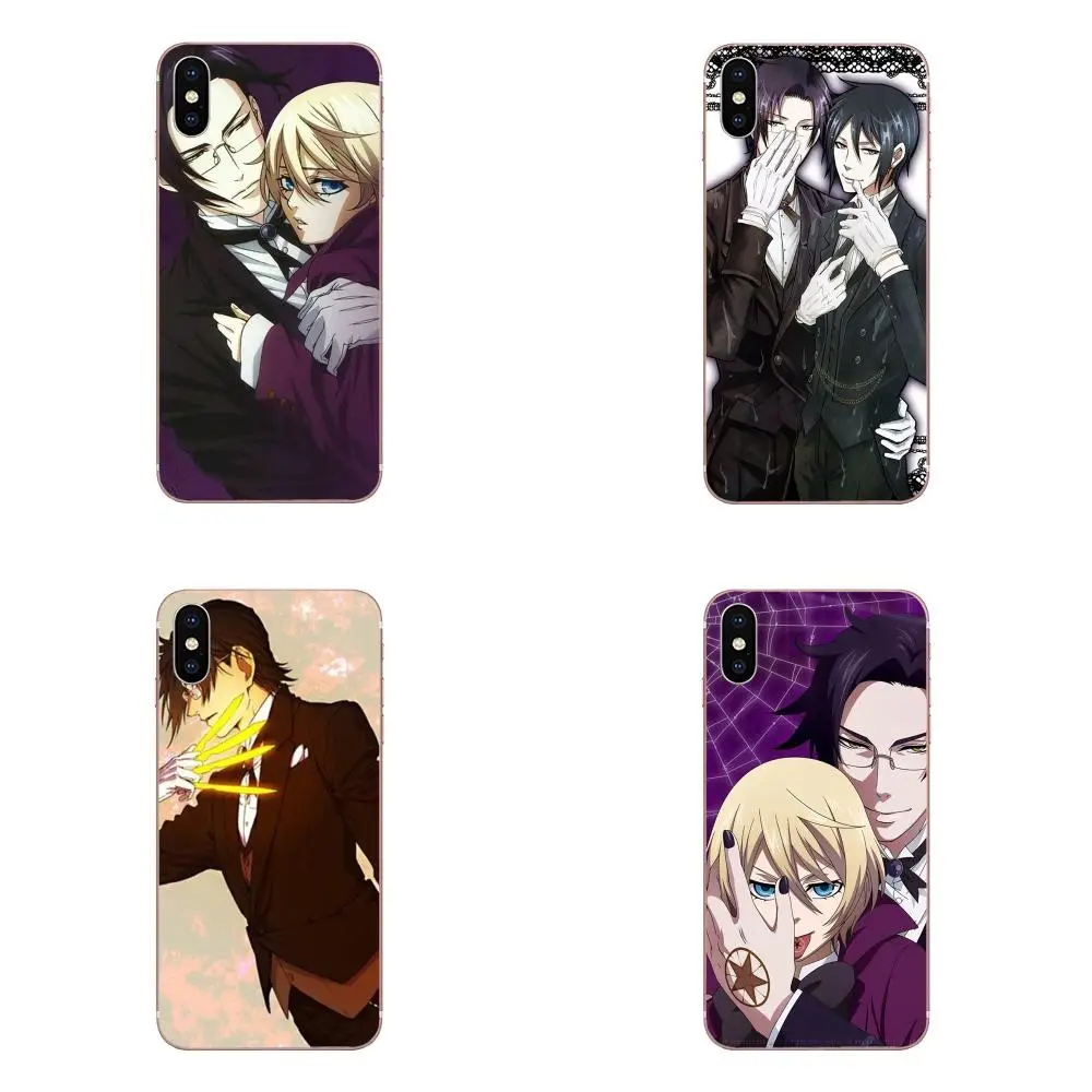 Черный Дворецкий Kuroshitsuji Япония для Galaxy J1 J2 J3 J330 J4 J5 J6 J7 J730 J8 2015 2016 2017 2018 mini Pro Мягкий