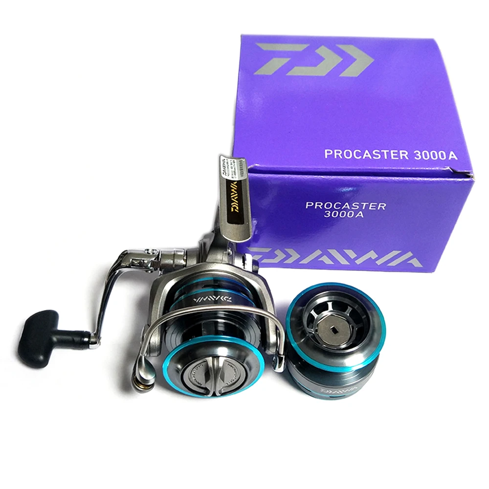 

Original DAIWA PROCASTER 2000A 2500A 3000A 4000A Spinning fishing reel 7BB saltwater Carp feeder+Spare metal spool Fishing Reels