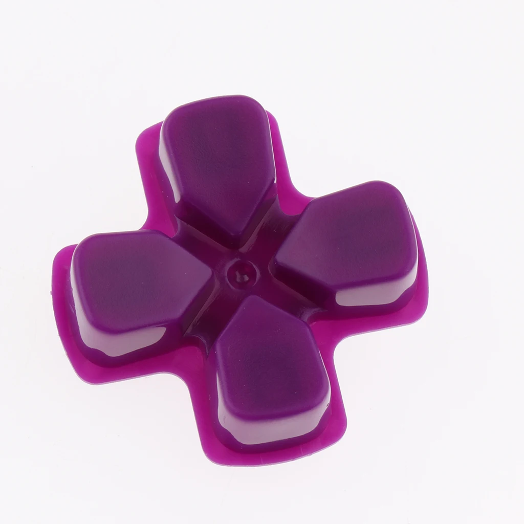 Pack of 2 Touchpad Buttons R1/L1 R2/L2 Repair Kit Trigger Pad Sets for SONY PS4 Slim Controller - Black + Purple