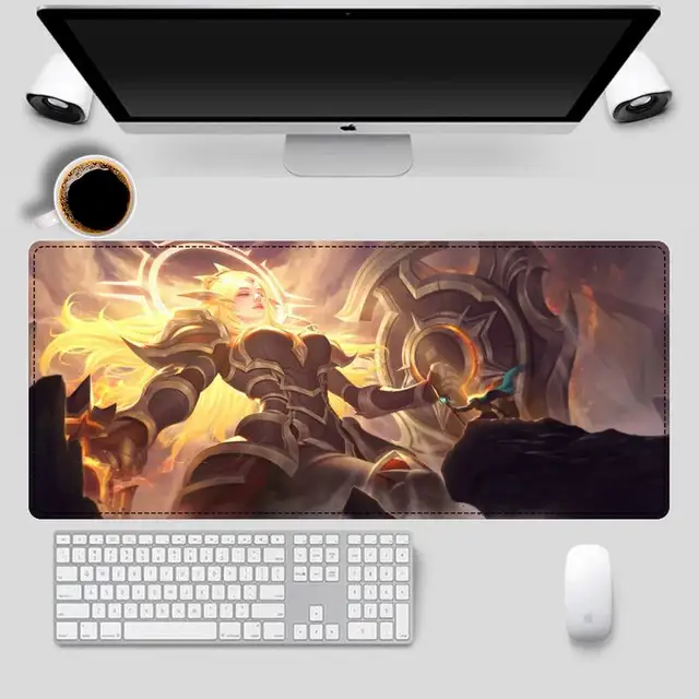 Sale League Of Legends Leona Mouse Pad Gaming MousePad Large Big Mouse Mat Desktop Mat Computer Mouse pad For Overwatch A2