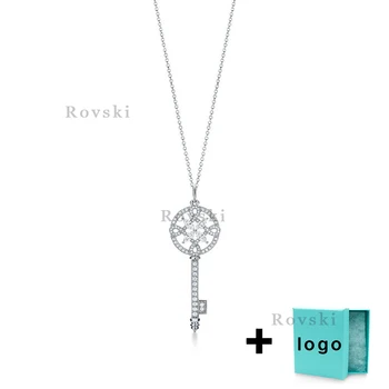 

XL TFX Rllen Popular Pure Silver Exquisite Necklace Sweater Chain Suitable for Women's Party Jewelry Wholesale Free Delivery.