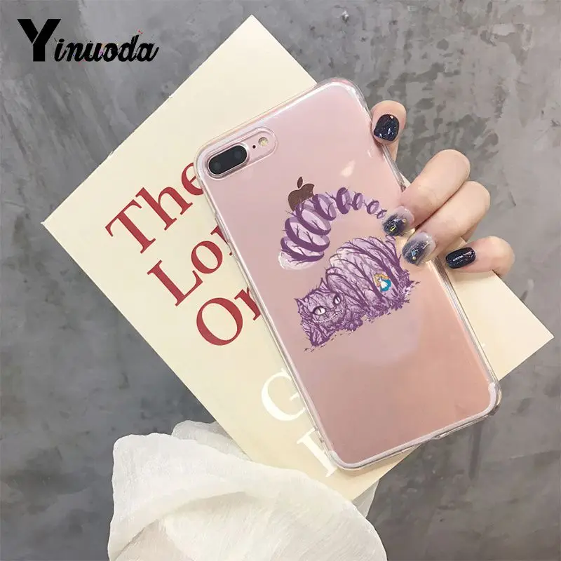 Yinuoda Alice in Wonderland Чеширский кот Модный чехол для телефона Apple iPhone 8 7 6 6S Plus X XS max 5 5S SE XR чехол - Цвет: 8