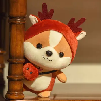 

35cm kawaii Cute Sulley Elk Bee Coat Squirrel Plush Doll Hold Pillow Kids Girl Stuffed Toys for Children Birthday Xmas Gift