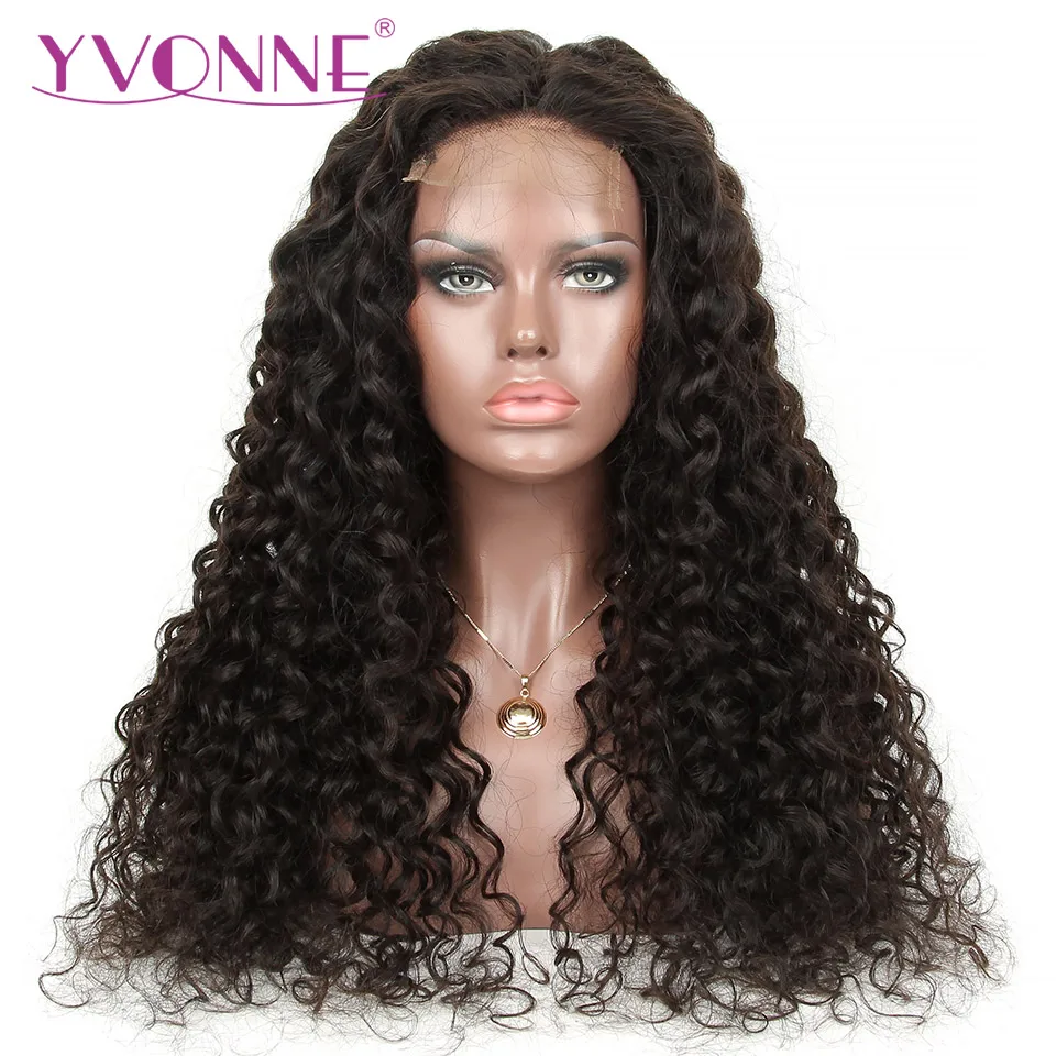 

Yvonne DIY Lace Closure Wig Italian Curly Human Hair Bundles With Closure 4x4 Brazilian Human Hair Wigs