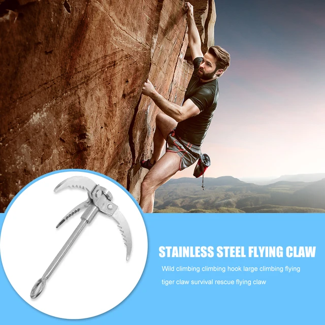 Stainless Steel Grappling Hook  Survival Grappling Hook Claw - Hook  Climbing - Aliexpress