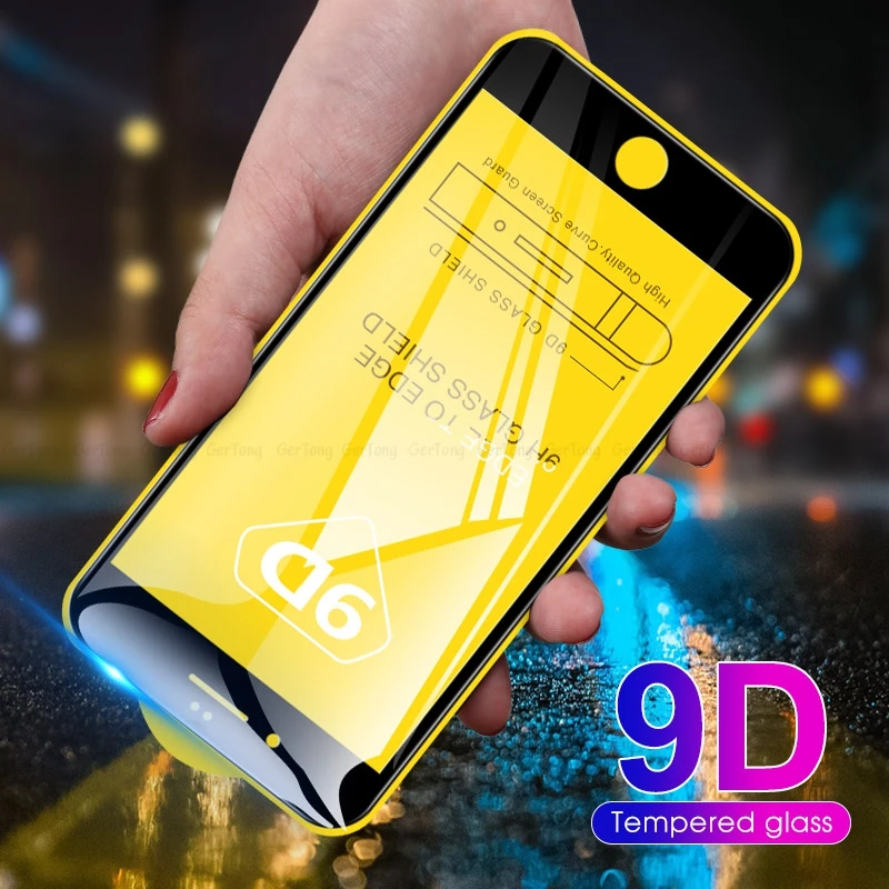 9D закаленное стекло для iPhone 8 7 6 6S Plus Защитное 7Plus X XS MAX 9H твердая Защита экрана XR |