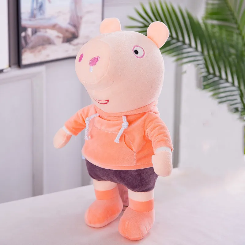 40 см новейшая оригинальная Свинка Пеппа Семья Джордж папа мама Pelucia Мягкая Плюшевая Кукла игрушки для детей подарки на день рождения