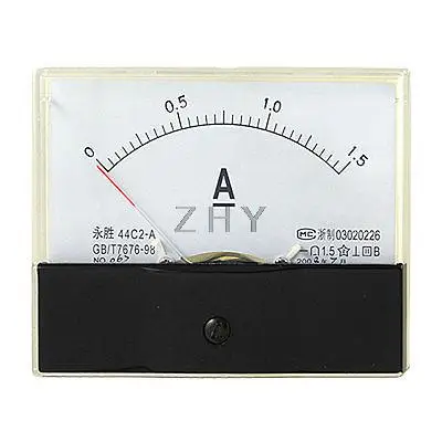 

DC 0-1.5A Current Ammeter Analog Panel Meter Gauge 44C2