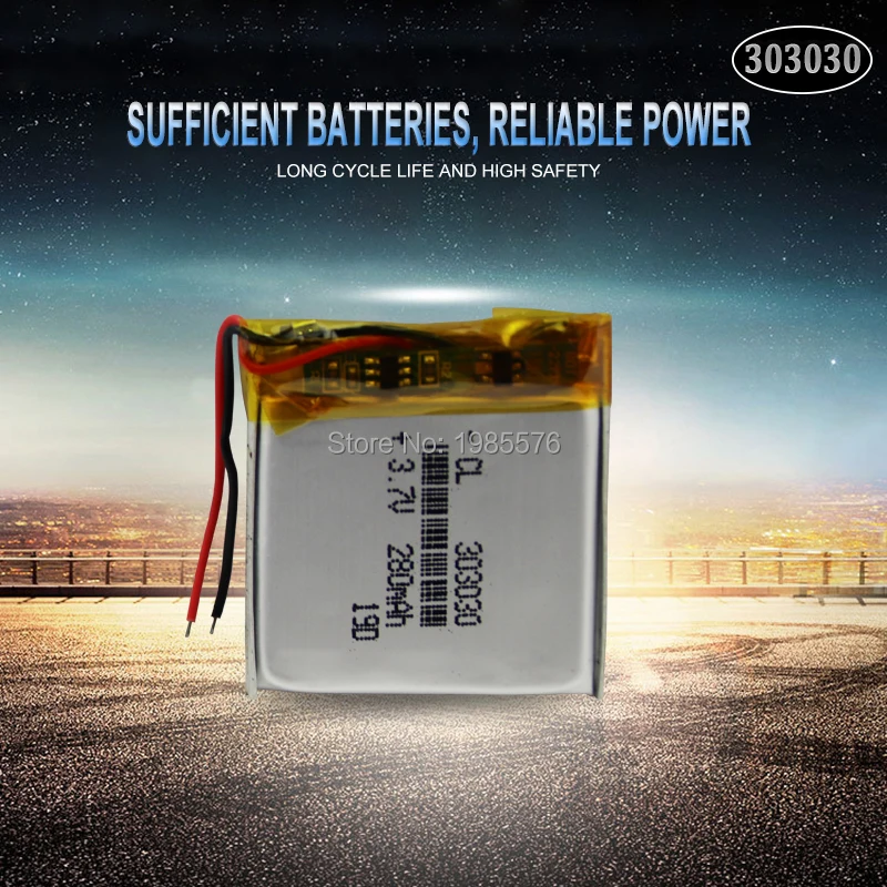 3 7 v 210mAh 303030 перезаряжаемая Lipo батарея для gps MP4 камеры power Bank планшет электрические