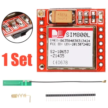 

New Arrival 1pc Micro SIM800L GPRS GSM Phone Module High Quality SIM Card Board Quad-band Onboard + Antenna for Arduino