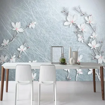 

milofi custom large wallpaper mural 3D abstract line flower background wallpaper mural