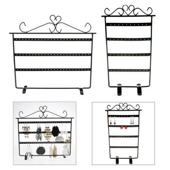 

2pcs Jewelry Displays Iron Shelves with Holes, Drop Earrings Hook Dangle Earrings Organizers Home Decor