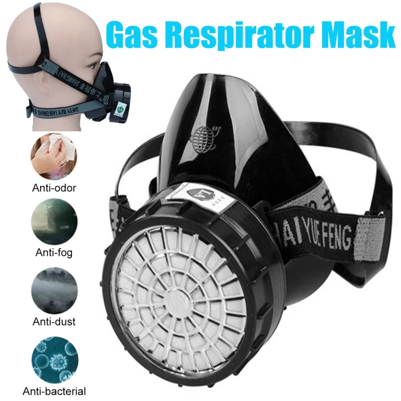

NEW Respirator Gas Mask Safety Chemical Anti-Dust Filter Military Eye Goggle Set Workplace Safety Protection