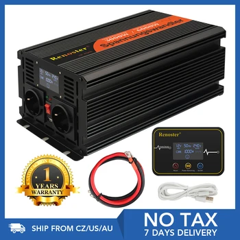 

Inverter charger wireless Converter Power Inverter 3000/6000W Modified Sine Wave Invertor 12V 220V LCD remote control Display
