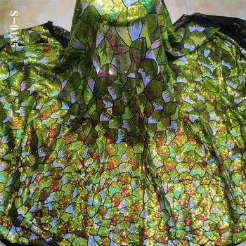 

2019 High Quality Latest African Lace Fabric New Sequins Lace Fabric French Tulle Lace Fabric Nigerian Wedding Green