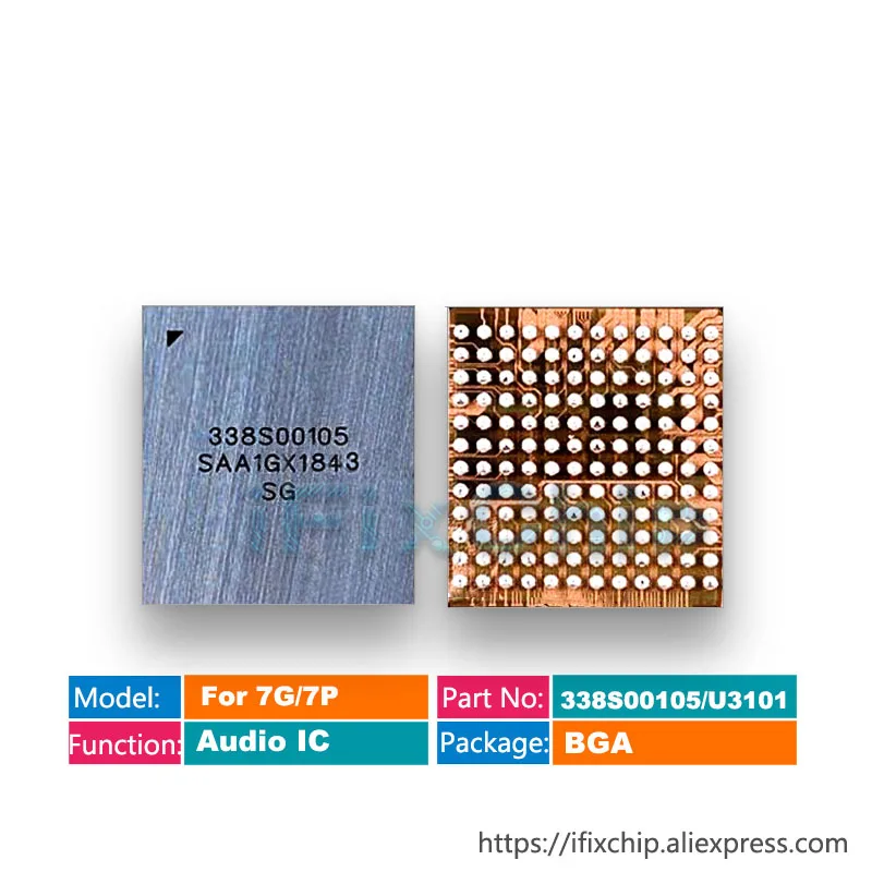 1-3 шт./лот 338S00105 большое кольцо аудио IC чип для iPhone 6s/6s plus U3500 7/7plus U3101 | Электронные