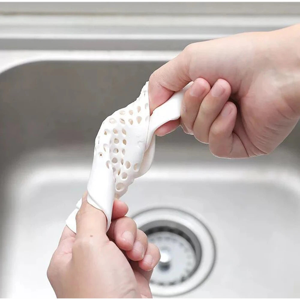 Vasca da bagno lavandino Filtro silicone doccia scarico dei capelli Catcher scudi Filtro Sink per vasca da bagno 6 Pacs 