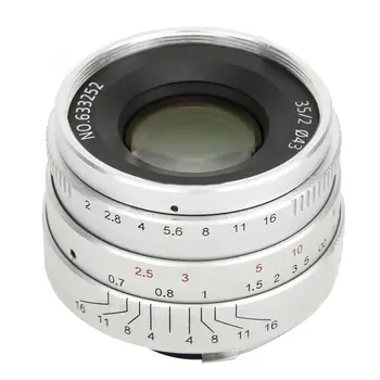 

7artisans 35mm f 2.0 lente para celular Large Aperture Manual Focus Full Frame Lens for Leica M Mount M6 M7 M8 M9 M9P M240 Cam