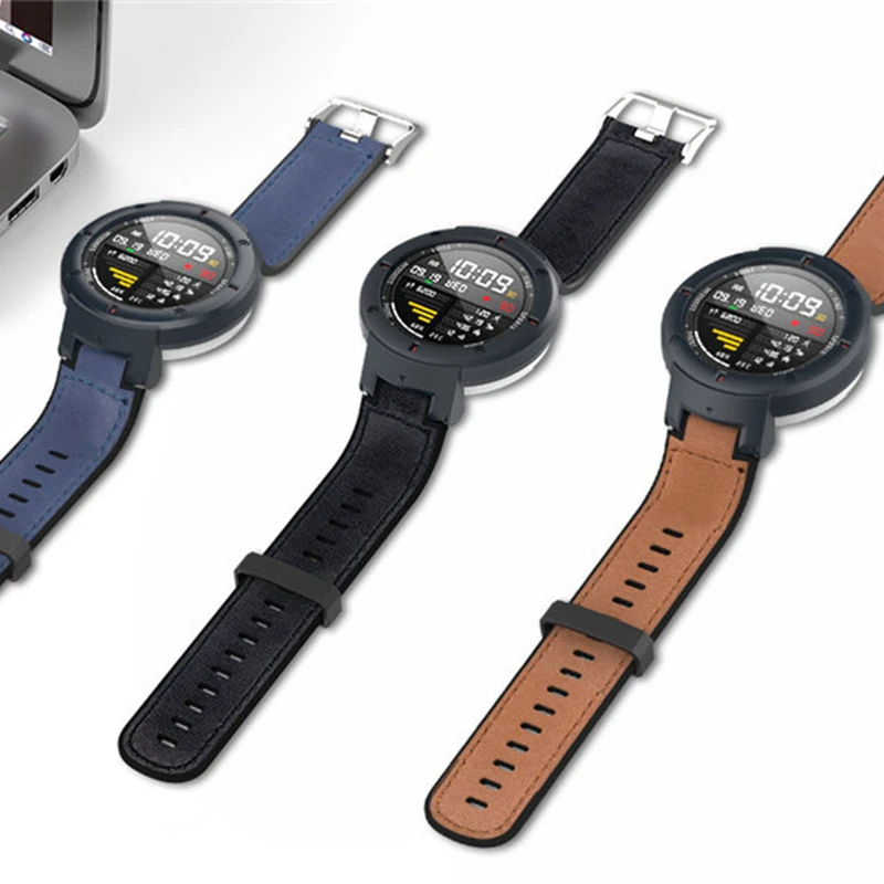 Bakeey кожаный силиконовый ремешок сменный ремешок для часов для Amazfit Verge Lite Смарт-часы носимые устройства умные аксессуары