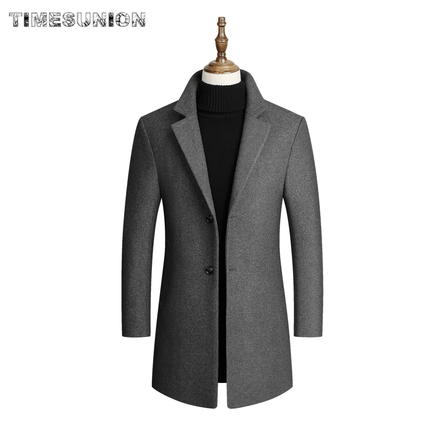 Mens Clothes High Quality Men Wool Blends Coats Men's Long Section Slim Fit Trench Tops Winter New Male Wool Blends Coat Mens Clothes High Quality Men Wool Blends Coats Men's Long Section Slim Fit Trench Tops Winter New Male Wool Blends Coat