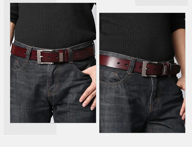 BekeleBOLO Men's belt leather belt men male genuine leather strap luxury pin buckle casual men's belt Cummerbunds ceinture best belts for men