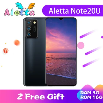 

ALETTA Note20U 6.7 inch 3+16GB Face ID Android 10.0 Mobile Phones 2MP Front+5MP Rear 5000mAh Hexa Core Smart Phones