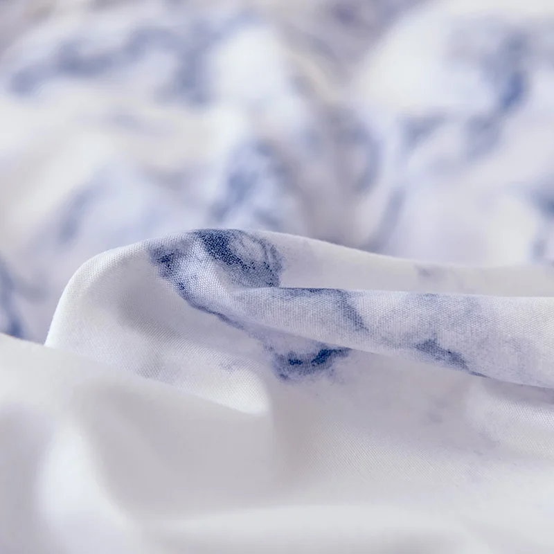 Стеганая шлифовка одеяло, покрывало, набор мраморных пододеяльников и наволочек, набор постельных принадлежностей для одной двойной кровати, Новое постельное белье