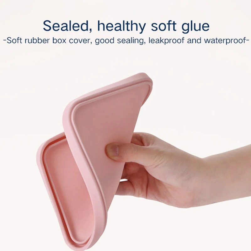 Multifunction Double Lunch Box For Baby Kids School Food Container Solid Color Bento Box Children Lunch Box