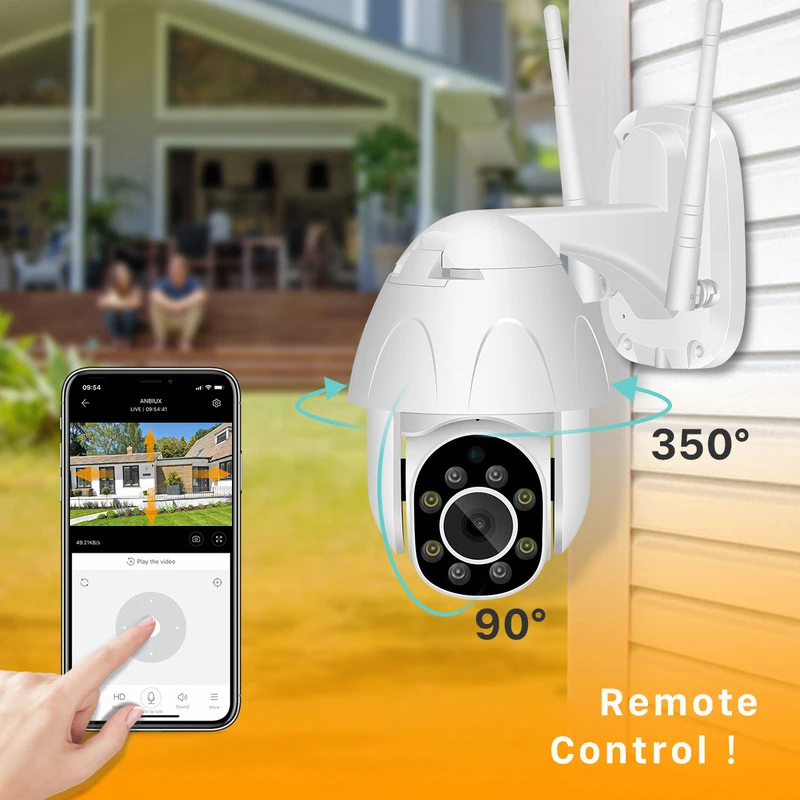 Камера видеонаблюдения Tuya Smart Life Google Alexa PTZ 1080P 2 МП HD водонепроницаемая IP P2P Wi